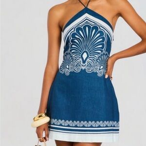 Retrofete Oliver Linen Mini Dress Size S